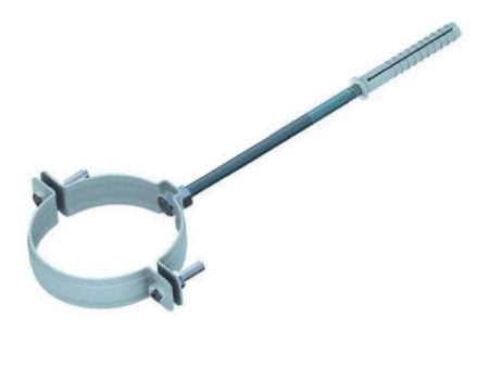 White wall clamp for condensing boiler fumes outlet diam. 80mm. Online