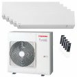 Toshiba SHORAI Edge White penta split air conditioner 7000+7000+7000+9000+18000 BTU inverter A++ wifi external unit 10 kW on Sale