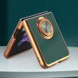 Luxury Plating Silicone Ring Holder Case For Samsung Galaxy Z Flip Series Discount