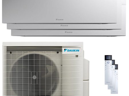 Daikin Emura 3 trial split air conditioner 9000+9000+9000 BTU inverter A++ wifi outdoor unit 5 kW White Sale