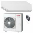 Toshiba SHORAI Edge White quadri split air conditioner 9000+9000+9000+9000 BTU inverter A++ wifi external unit 8 kW Sale