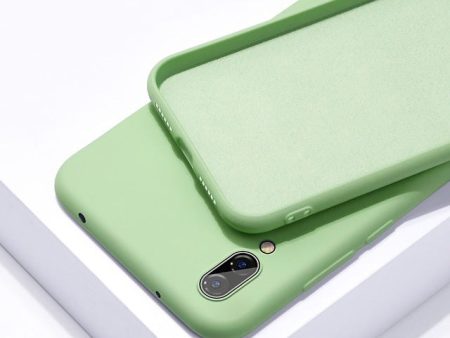 Soft Green Silicone Phone Case for Huawei Cheap