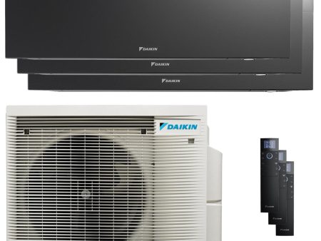 Daikin Emura 3 trial split air conditioner 7000+9000+15000 BTU inverter A+ wifi outdoor unit 6.8 kW Black For Discount