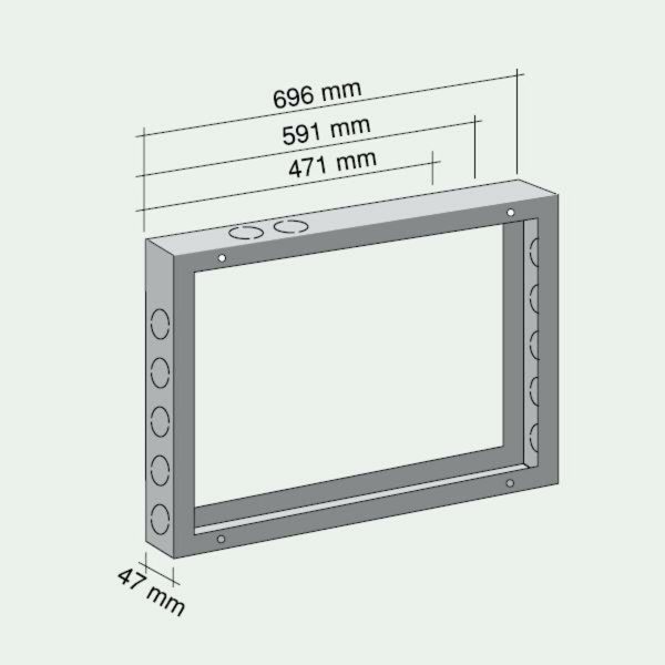 Wall spacer subframe - Gazelle techno Classic premix 7000 Online now