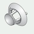 Single terminal for ø 35 mm tube Fashion