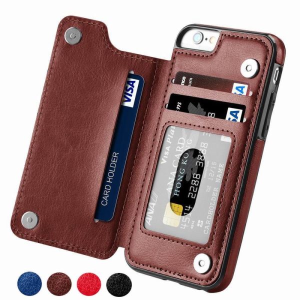 Luxury Slim Fit Premium Leather Flip Case For iPhone Cheap