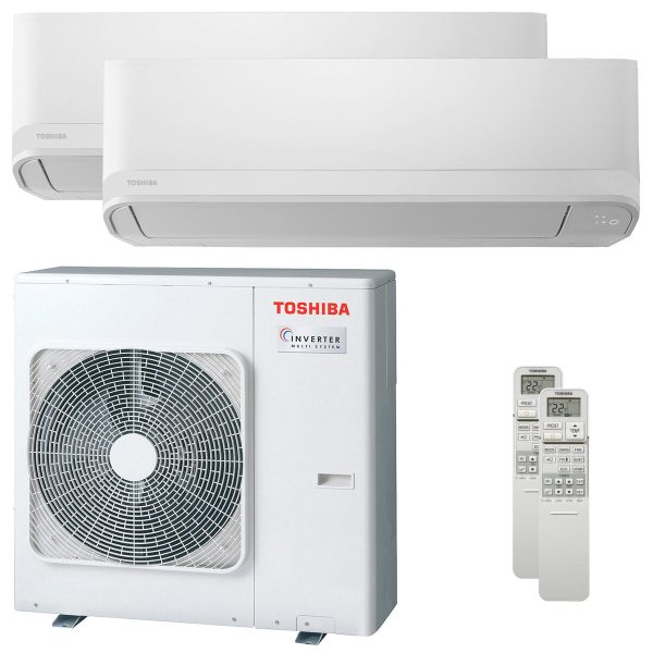 Toshiba Seiya Smart dual split air conditioner 16000+16000 BTU inverter A++ wifi external unit 10 kW Sale