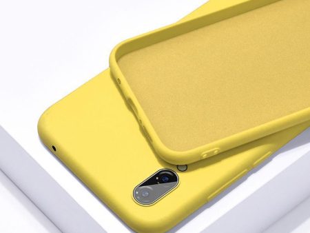 Soft Yellow Silicone Phone Case for Huawei Fashion