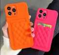 Fashion Candy Colour Card Holder Phone Case For iPhone Sale