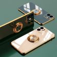 Luxury Royal Plating Ring Holder Phone Case For iPhone on Sale