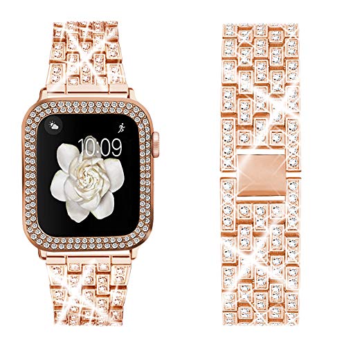 Ladies Diamond Strap & Case For Apple Watch Online now