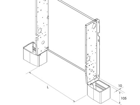 PAP-F feet for floor support of Sabiana Carisma Whisper fan coil with cabinet Online