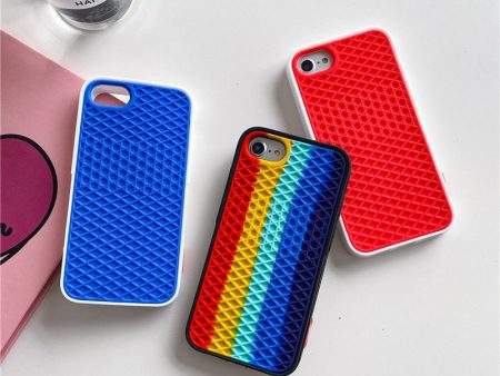 Waffle Silicone Grip Sports Phone Case For iPhone Supply