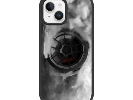 Burnout at Work | Burning Rubber Series | Custom MagSafe Case Design for Apple iPhone 15 Series Cheap