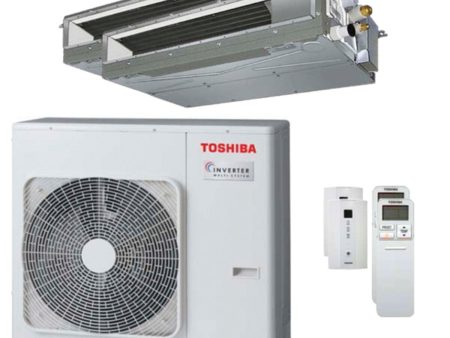 Toshiba ducted air conditioner U2 dual split 16000+16000 BTU inverter to external unit 10.0 kW Supply