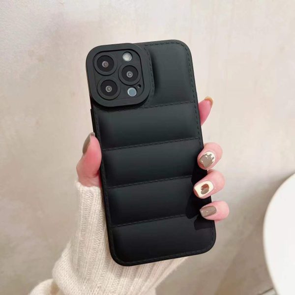 Down Jacket Pattern Soft Silicone Phone Case for iPhone Cheap