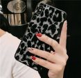 Silver Glitter Leopard Phone Case For Samsung For Sale