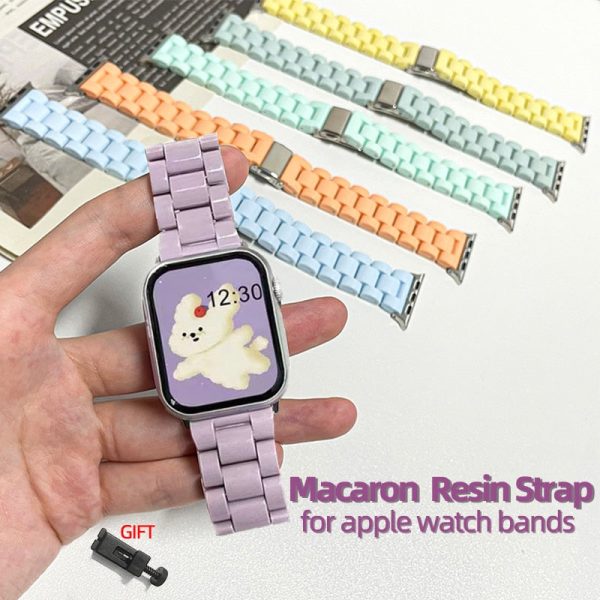 Candy Colour Resin Strap for Apple Watch Online now